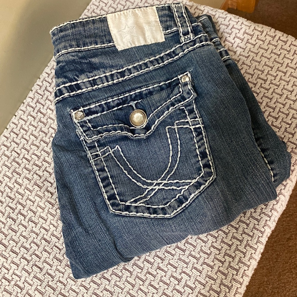 L.A IDOL U.S.A  size 13 straight leg w/ a tiny bit of flair at bottom
